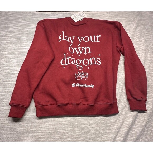 No Prince Charming Write Your Own Fairytale Sweatshirt Sz XS - Picture 4 of 6